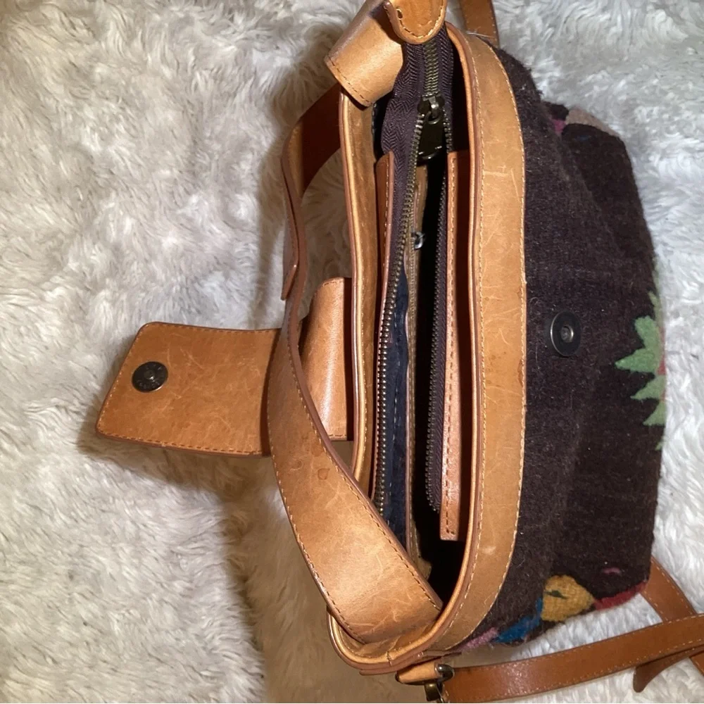 Stylish Tan and Multicolor Women's Bag